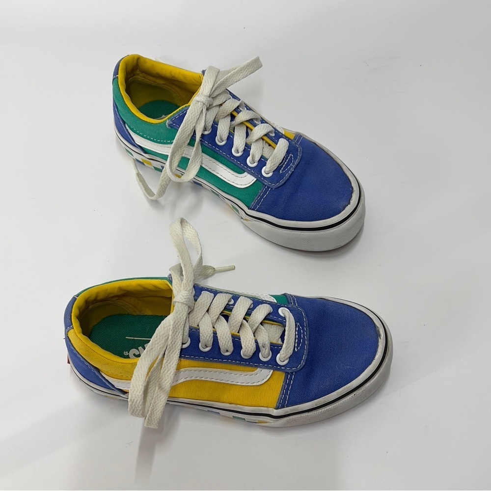 VANS Youth 13 Colorblock Lace Up Shoes
